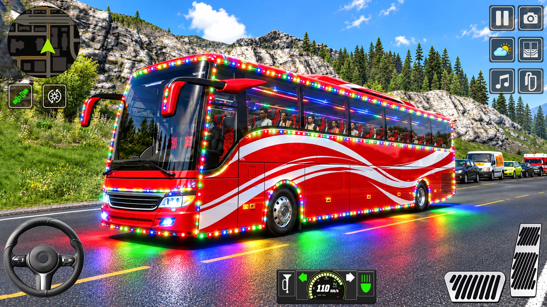 City Driving Sim Bus Game 3d screenshot