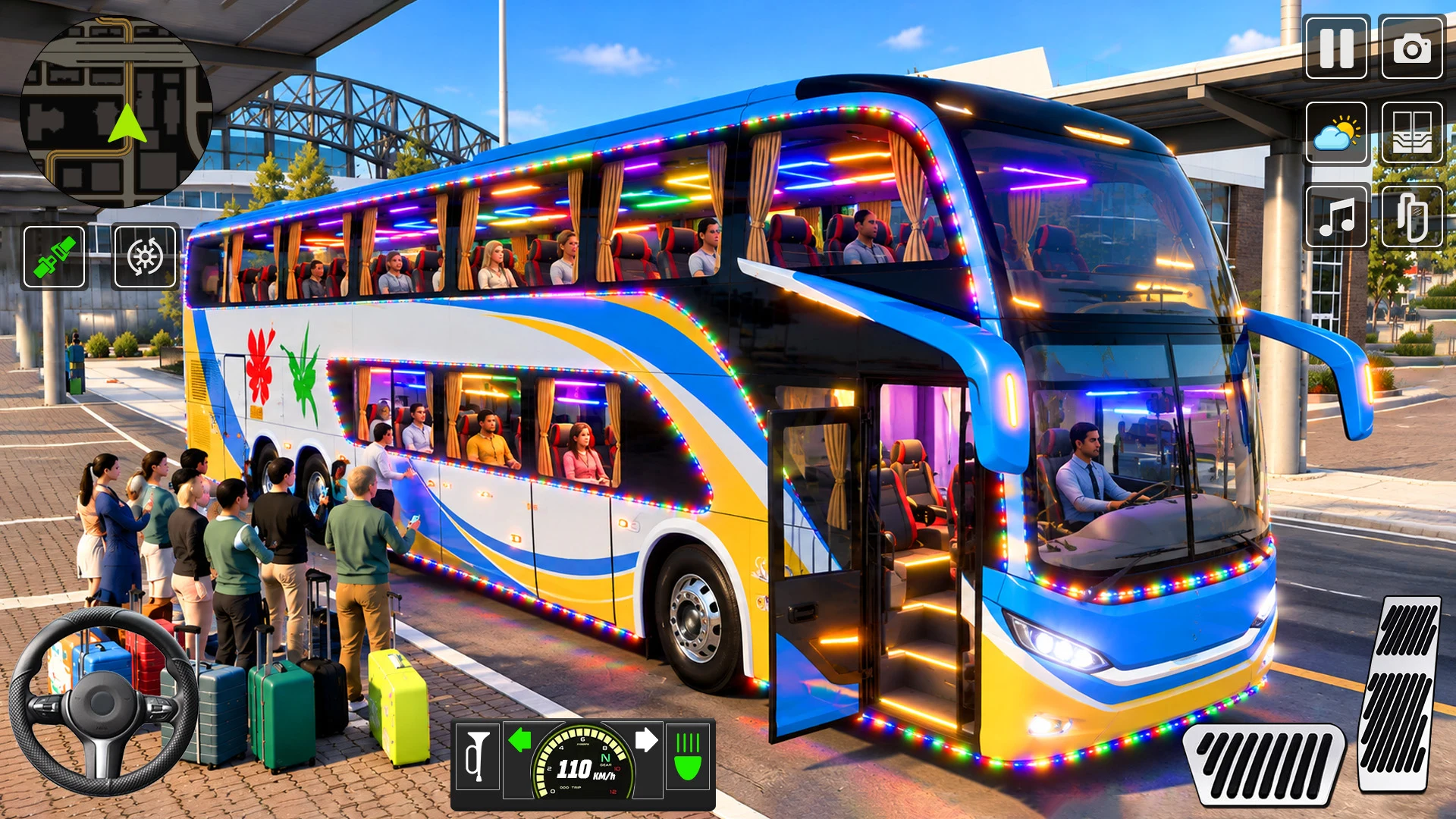City Driving Sim Bus Game 3d screenshot