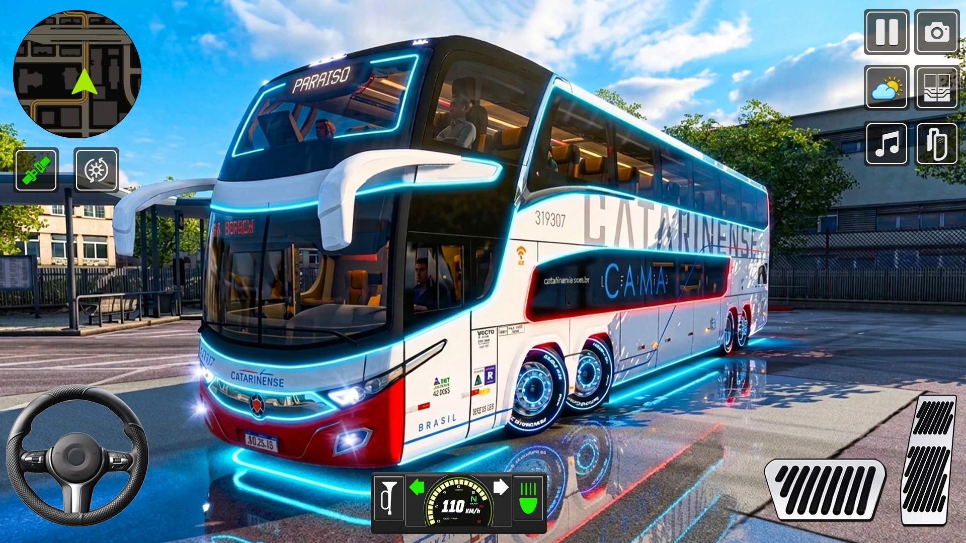 City Driving Sim Bus Game 3d screenshot